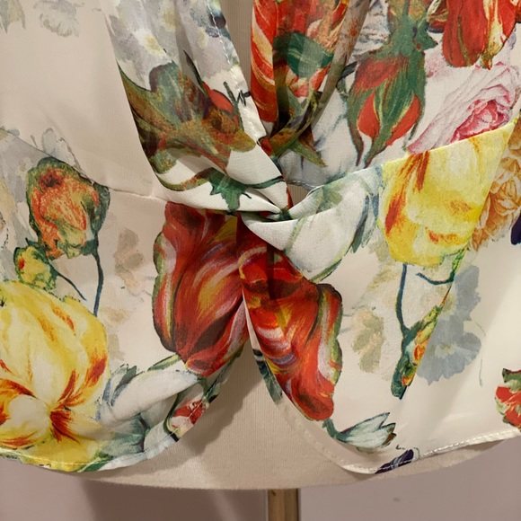 Forever 21 Sheer Blouse with Back Cut-Out - Picture 2 of 4